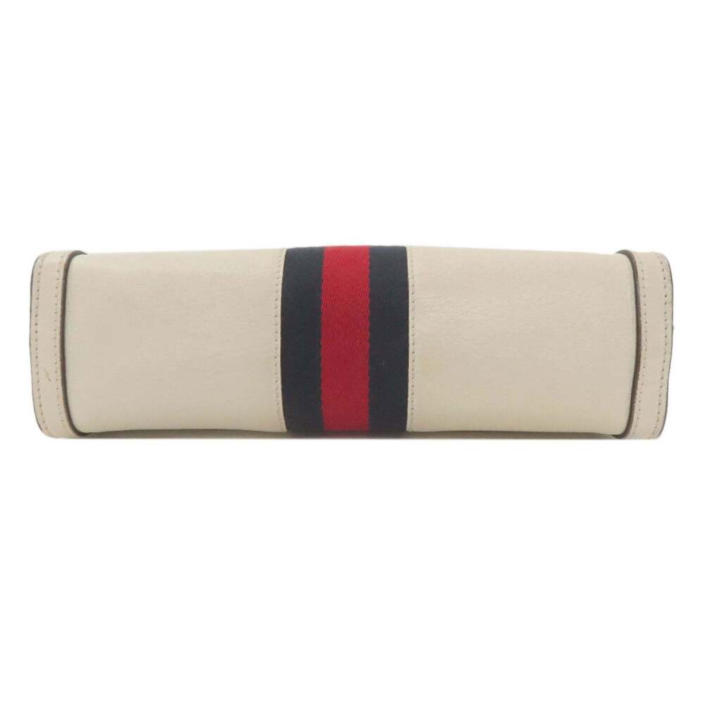 GUCCI Authentic White Leather Shoulder Bag - Picture 4 of 16